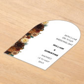 KLASSIEKE BRUILOFT KAART ACRYL UITNODIGINGEN (Laagn)