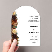 KLASSIEKE BRUILOFT KAART ACRYL UITNODIGINGEN (Insitu (Draagbaar))