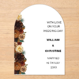 KLASSIEKE BRUILOFT KAART ACRYL UITNODIGINGEN