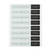 Klassieke bruiloft-monogram retouradreslabel (Vel)