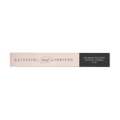 Klassieke bruiloft-monogram retouradreslabel (Individueel)