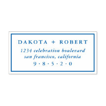 Klassieke bruiloft-retouradres