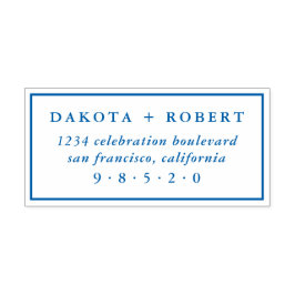 Klassieke bruiloft-retouradres  zelfinktende stempel