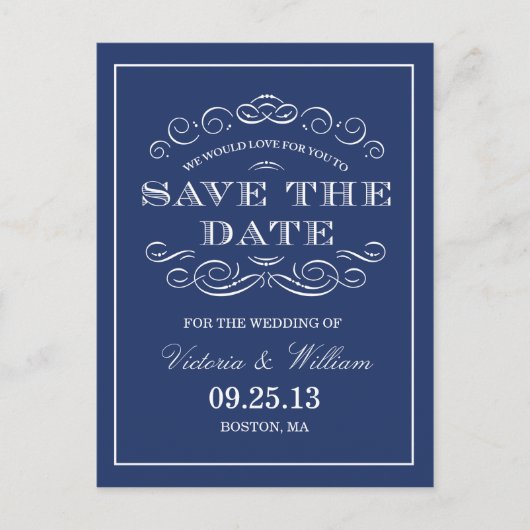 KLASSIEKE BRUILOFT | SLA DE DATUM VAN AANKONDIGING (Voorkant)