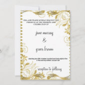 KLASSIEKE BRUILOFT UITNODIGEN KAART (Voorkant)