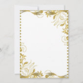 KLASSIEKE BRUILOFT UITNODIGEN KAART (Achterkant)