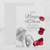 Klassieke bruiloft uitnodiging (Voorkant / Achterkant)