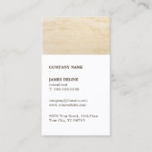 Klassieke Bruin Wit Zand Consultant Visitekaartje (Voorkant)