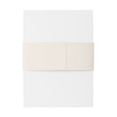 Klassieke bruine monogram wapen uitnodiging taille uitnodigingen wikkel (Achterkant Voorbeeld)