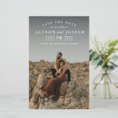 Klassieke Budget Foto Huwelijk Save The Date (Staand voorkant)