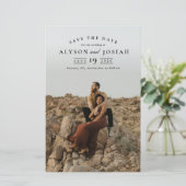 Klassieke budgetfoto-bruiloft bespaart datum (Staand voorkant)