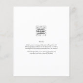 Klassieke budgettaire uitnodiging voor withuwelijk flyer (Achterkant)