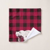 Klassieke Buffalo Check Mama Beer Bad Handdoek (Wasdoekje)