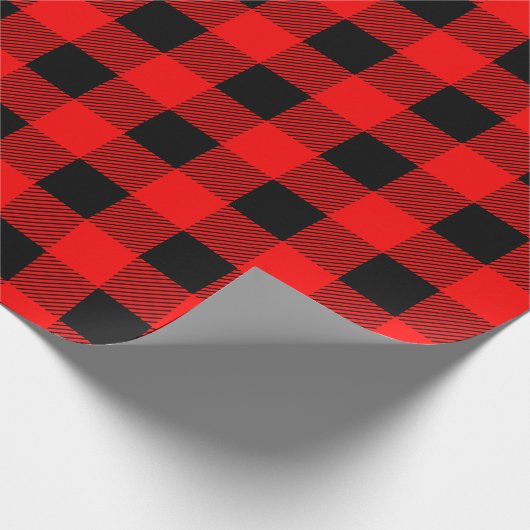 Klassieke Buffalo met kerstmis Cadeaupapier (Hoek)