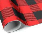 Klassieke Buffalo met kerstmis Cadeaupapier (Rol Hoek)