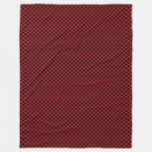 Klassieke Buffalo Plaid Deken Rood en Zwarte Tonen (Voorkant)