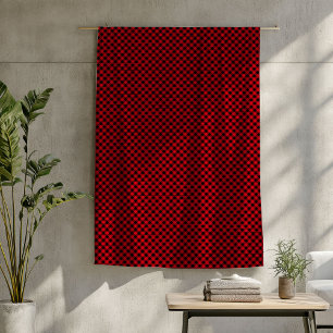 Klassieke Buffalo Plaid Deken Rood en Zwarte Tonen