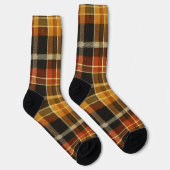 Klassieke Buffalo Plaid Sokken in Rustiek Terracot (Rechts)