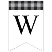 Klassieke Buffalo Plays Black White Event Welkom Vlaggetjes (Eerste vlag)