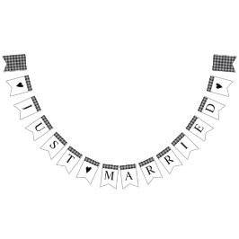 Klassieke Buffalo Pset Check Black White Weddensch Vlaggetjes