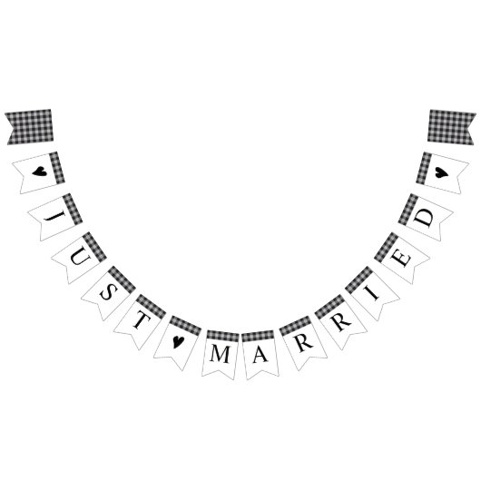 Klassieke Buffalo Pset Check Black White Weddensch Vlaggetjes (Alle)