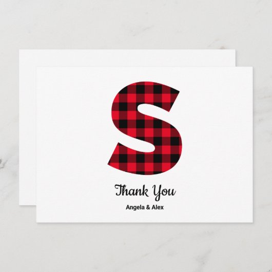 Klassieke Buffelplaat met briefje S Weddenschap Bedankkaart (Voorkant / Achterkant)