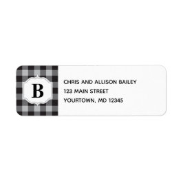 Klassieke buffelplaat zwart grijs monogram control etiket