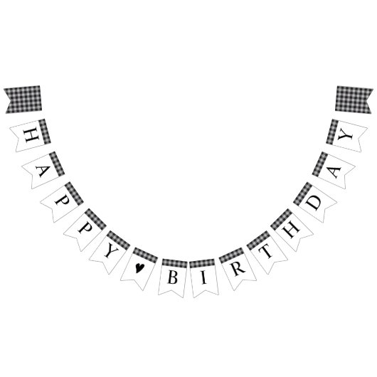 Klassieke buffelplaat zwart-wit-dag vlaggetjes (Alle)