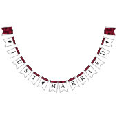 Klassieke buffelplaat zwart-wit rood vlaggetjes (Alle)