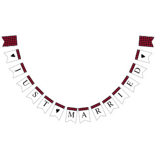 Klassieke buffelplaat zwart-wit rood vlaggetjes