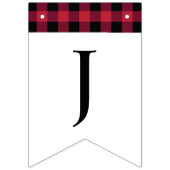 Klassieke buffelplaat zwart-wit rood vlaggetjes (Derde vlag)