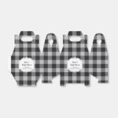 Klassieke Buffelplaat zwart-witevent Bedankdoosjes (Uitgevouwen)