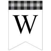 Klassieke buffelwitte Baby shower met Plays Black Vlaggetjes (Derde vlag)