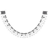 Klassieke buffelwitte Vrijgezellenfeest met Plays  Vlaggetjes (Alle)