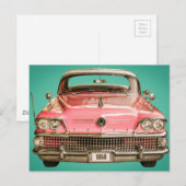 Klassieke Buick 1958-centraalauto Briefkaart (Voorkant / Achterkant)