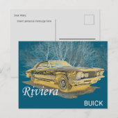 Klassieke Buick Riviera Briefkaart (Voorkant / Achterkant)