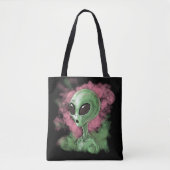 Klassieke buitenaardse illustratie tote bag (Voorkant)