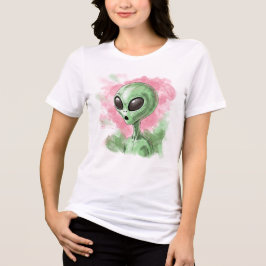 Klassieke buitenaardse illustratie Tri-Blend shirt