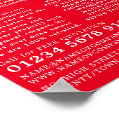 Klassieke buizen, stekker, Adverteren Poster (Hoek)