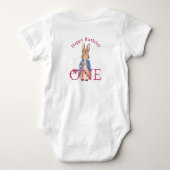 Klassieke Bunny in blauwe jas Romper (Achterkant)