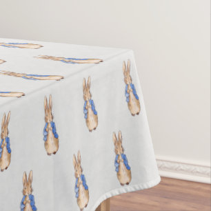 Klassieke Bunny in blauwe jas Tafelkleed