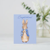 Klassieke Bunny konijn Felicitaties (Staand voorkant)