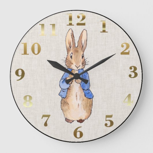 Klassieke Bunny Konijn Grote Klok (Voorkant)
