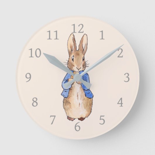 Klassieke Bunny Konijn Ronde Klok (Voorkant)