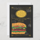 Klassieke Burger BBQ Uitnodiging (Voorkant)