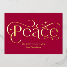 Klassieke Business Folie Holiday Card Folie Uitnodiging