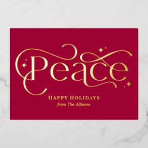 Klassieke Business Folie Holiday Card Folie Uitnodiging