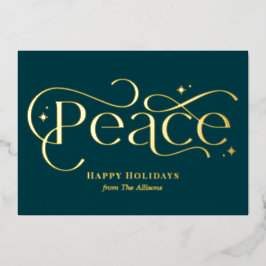 Klassieke Business Folie Holiday Card Folie Uitnodiging