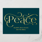 Klassieke Business Folie Holiday Card Folie Uitnodiging (Voorkant)