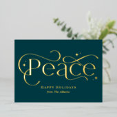 Klassieke Business Folie Holiday Card Folie Uitnodiging (Staand Voorkant)